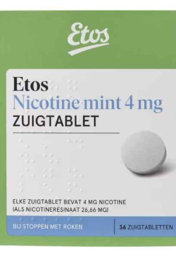 Etos Nicotine Zuigtabletten Mint 4 mg