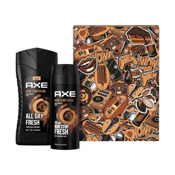 AXE Dark Temptation Toilettas Geschenkset 250ml + 150ml