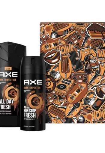 AXE Dark Temptation Toilettas Geschenkset 250ml + 150ml