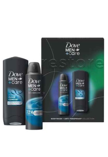 Dove Men+Care Clean Comfort Duo geschenkset 150ml + 250ml