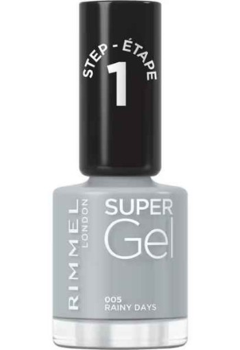 Rimmel SuperGel Nail Polish Lacquer Rainy Days 005 12 ML