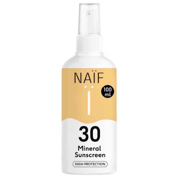 Naïf Zonnebrand Spray Volwassenen Factor 30 100 ML