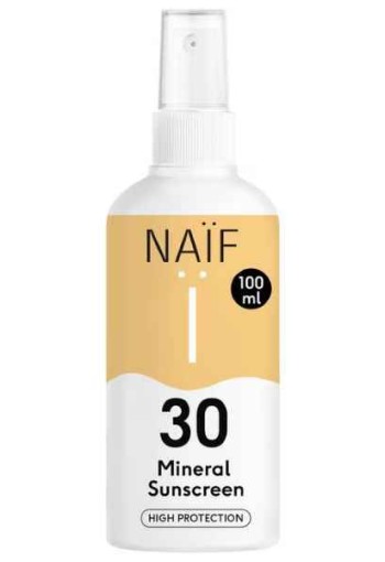 Naïf Zonnebrand Spray Volwassenen Factor 30 100 ML