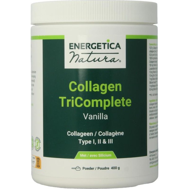 Energetica Nat Collagen tricomplete vanilla (400 Gram)