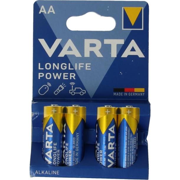 Varta Batterij AA high energy (4 Stuks)