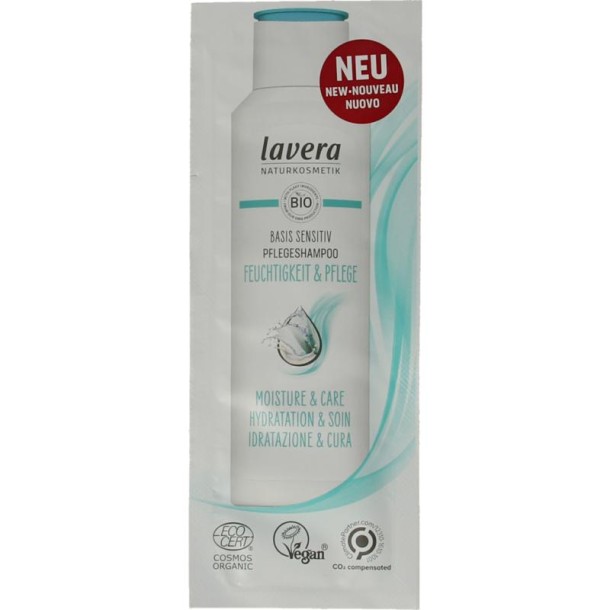 Lavera Basis Sensitive shampoo moisture & care sample (50 Stuks)