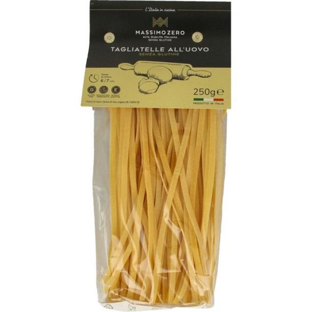 Massimo Zero Tagliatelle eierpasta glutenvrij (250 Gram)