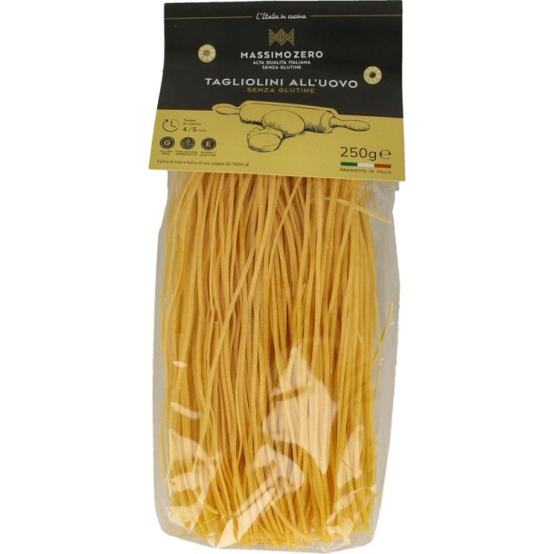 Massimo Zero Tagliolini eierpasta glutenvrij (250 Gram)