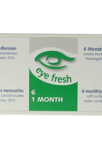 Eyefresh Maandlenzen -6.00 (6 Stuks)