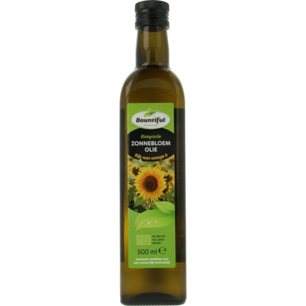 Bountiful Zonnebloemolie bio (500 Milliliter)