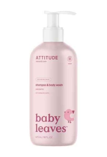 ATTITUDE Baby Leaves 2-in-1 Shampoo & Body wash Unscented