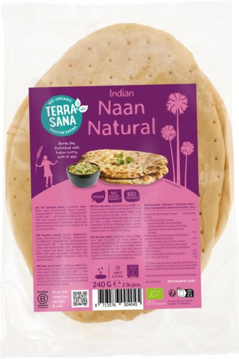 Terrasana Naan naturel bio (240 Gram)