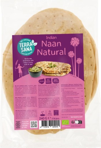 Terrasana Naan naturel bio (240 Gram)