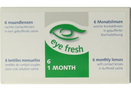 Eyefresh Maandlenzen -4.50 (6 Stuks)