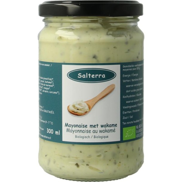 Salterra Mayonaise met wakame bio (300 Milliliter)