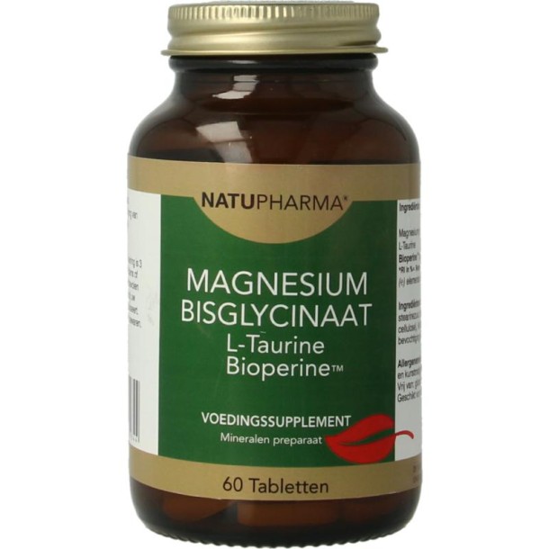 Natupharma Magnesium bisglycinaat 125mg (60 Tabletten)