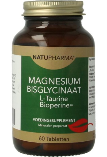 Natupharma Magnesium bisglycinaat 125mg (60 Tabletten)