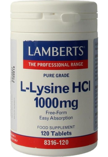 Lamberts L-Lysine 1000mg (120 Tabletten)