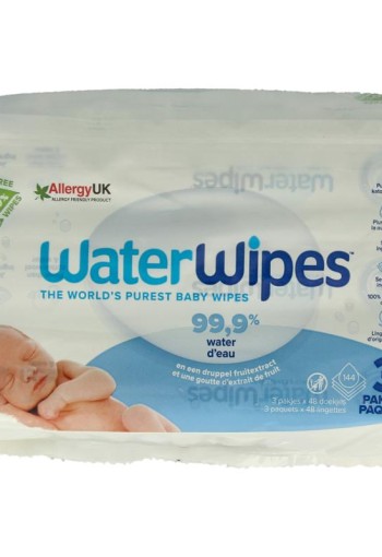 Waterwipes Babydoekjes 3-pack (144 Stuks)