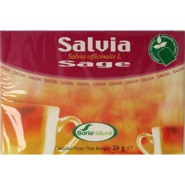 Soria Natural Salvia salie infusie (20 Zakjes)