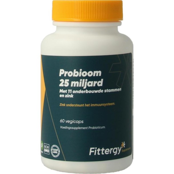 Fittergy Probioom kuur 25 miljard (60 Vegetarische capsules)