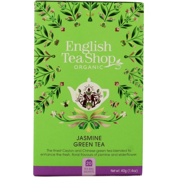 English Tea Shop Jasmin green tea bio (20 Zakjes)