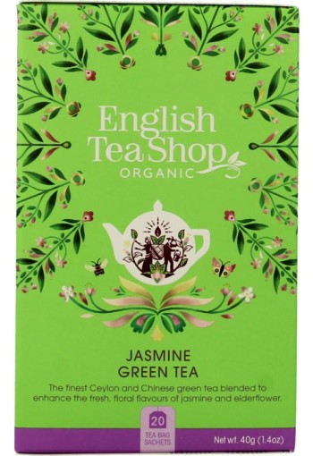 English Tea Shop Jasmin green tea bio (20 Zakjes)