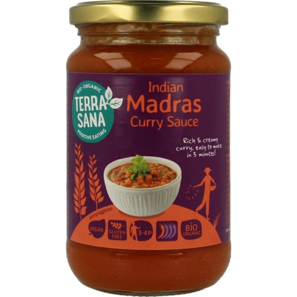 Terrasana Curry sauce madras bio (350 Gram)