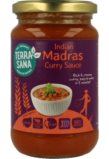 Terrasana Curry sauce madras bio (350 Gram)