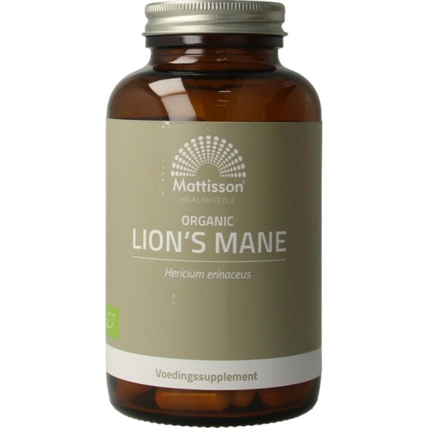 Mattisson Lion's mane 500mg bio (120 Vegetarische capsules)