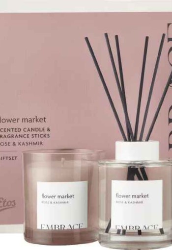 Etos Embrace Flower Market Giftset Home Geurstokjes & Geurkaars