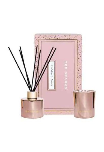 Ted Sparks Candle & diffuser giftset wild rose & jasmin