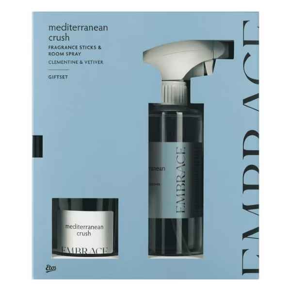 Etos Embrace Home Geschenkset Mediterranean Crush - Geurstokjes - Roomspray