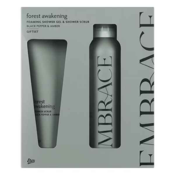 Etos Embrace Geschenkset Forest Awakening - Douchegel - Douchescrub