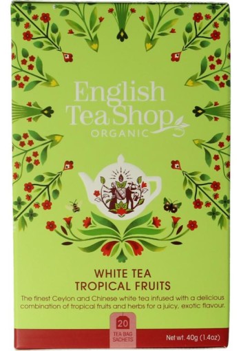 English Tea Shop White tea tropical fruits bio (20 Zakjes)