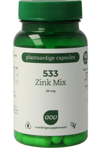 AOV 533 Zink mix (60 Vegetarische capsules)