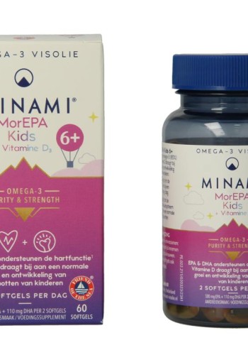 Minami MorEPA kids + vitamine D3 (60 Softgels)