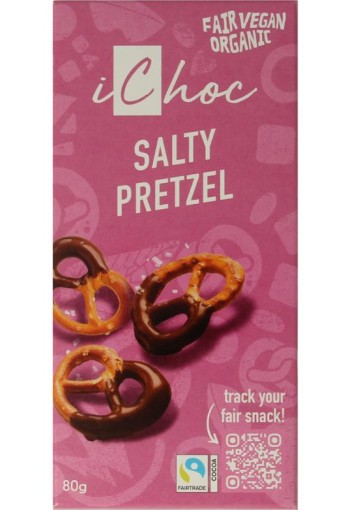 Ichoc Salty pretzel bio (80 Gram)