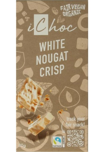 Ichoc White nougat crisp vegan bio (80 Gram)