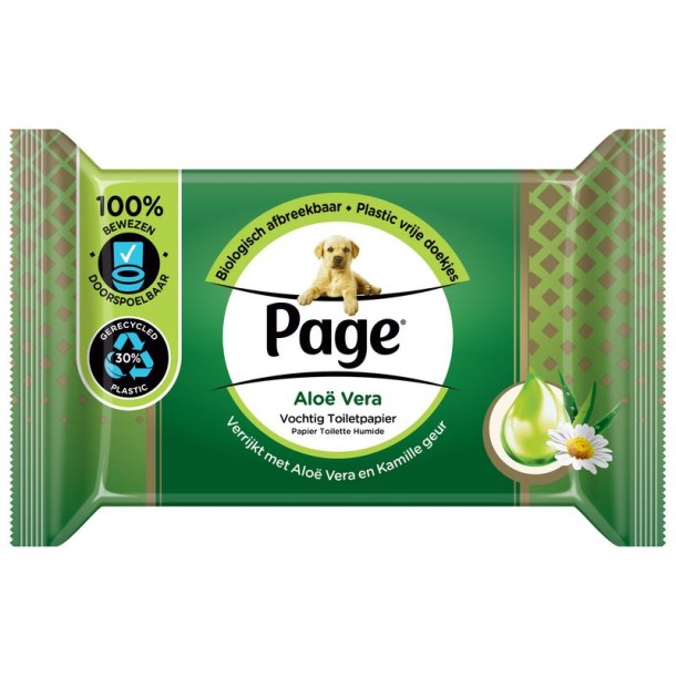 Page Vochtig toiletpapier aloe vera navulling 38 Stuks