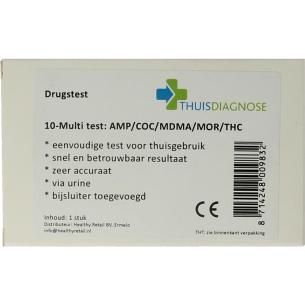 Thuis-Diagnose Drugtest urine 10 soorten drugs (1 Stuks)