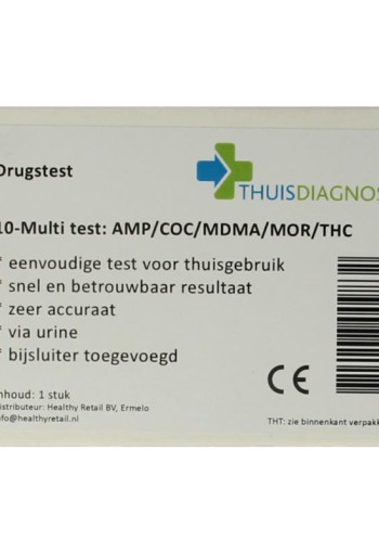 Thuis-Diagnose Drugtest urine 10 soorten drugs (1 Stuks)