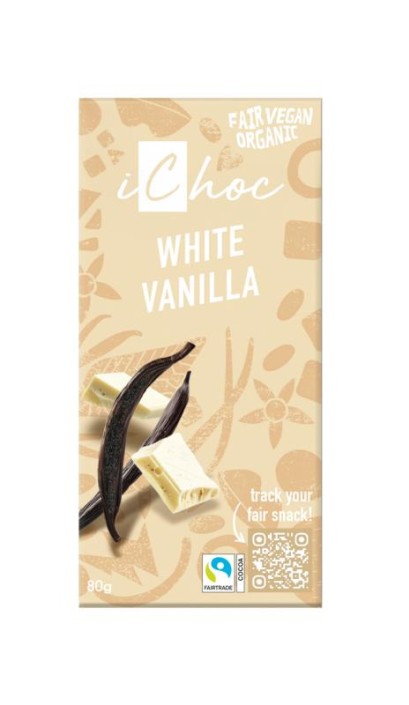 Ichoc White vanilla vegan bio (80 Gram)