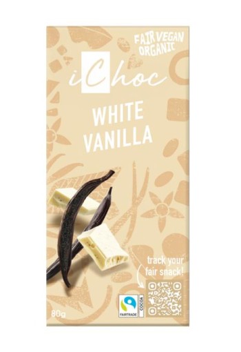 Ichoc White vanilla vegan bio (80 Gram)