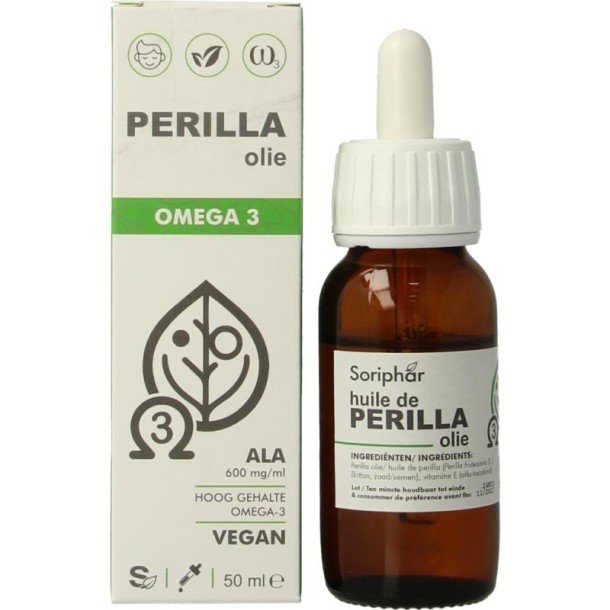 Soriphar Perilla olie omega 3 bio (50 Milliliter)