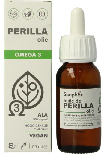 Soriphar Perilla olie omega 3 bio (50 Milliliter)