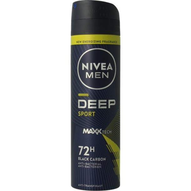 Nivea Men deodorant spray deep sport (150 Milliliter)