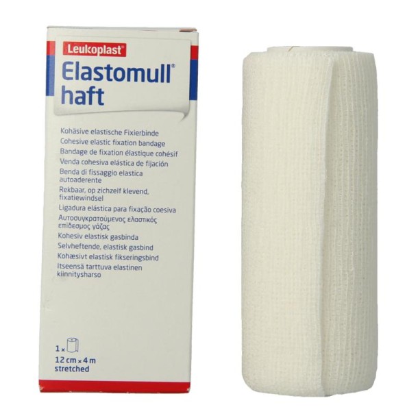 Elastomull Fixatiewindsel haft 4m x 12cm 45474 (1 Stuks)