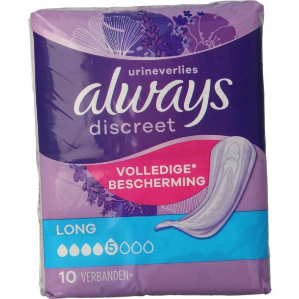 Always Discreet verband long (10 Stuks)