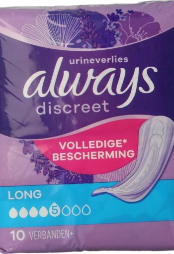 Always Discreet verband long (10 Stuks)